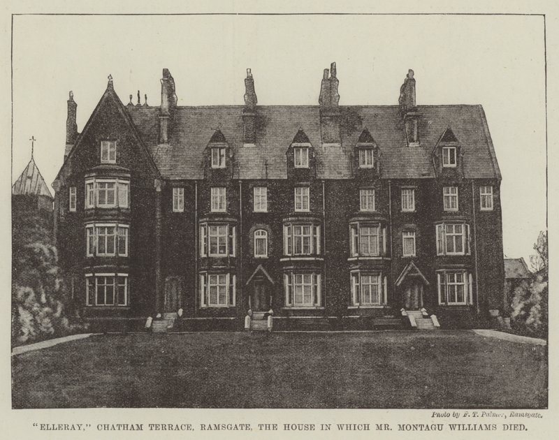 Elleray, Chatham Terrace, Ramsgate, das Haus, in dem Mr. Montagu Williams starb von English Photographer