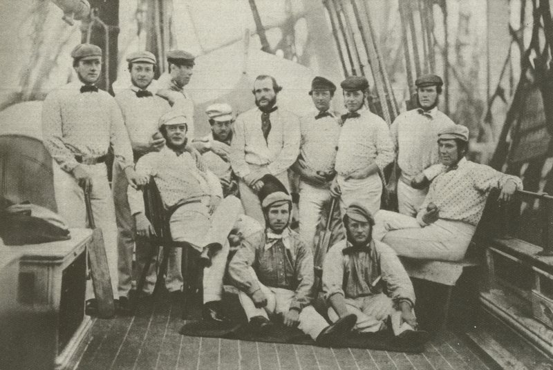 Erste englische Cricketmannschaft, die nach Amerika ging, 7. September 1859 von English Photographer