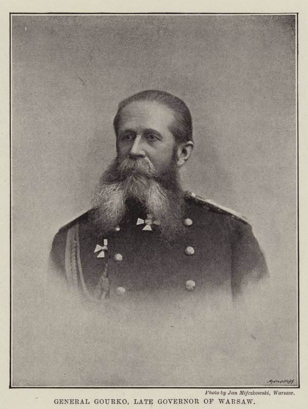 General Gourko, ehemaliger Gouverneur von Warschau von English Photographer
