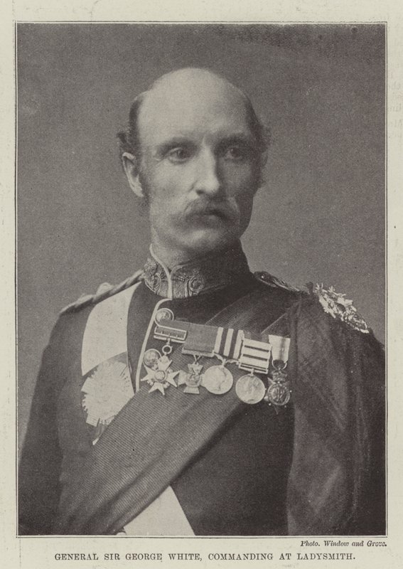 General Sir George White, Kommandant in Ladysmith von English Photographer