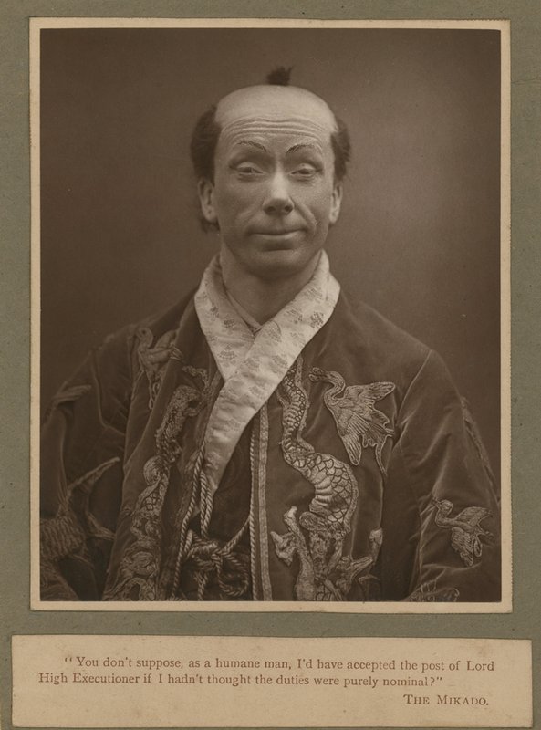 George Grossmith als Ko-Ko in The Mikado von English Photographer