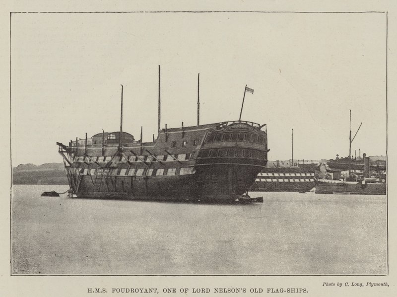 HMS Foudroyant, eines der alten Flaggschiffe von Lord Nelson von English Photographer