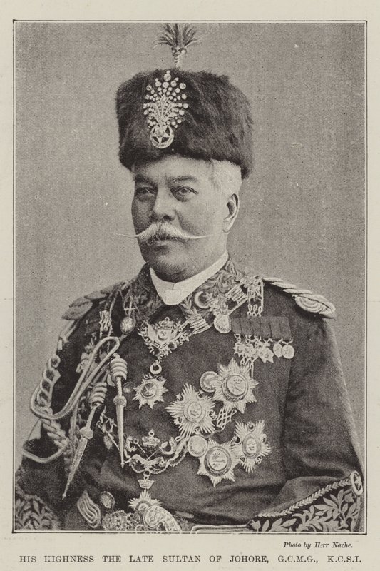 Seine Hoheit der verstorbene Sultan von Johore, GCMG, KCSI von English Photographer