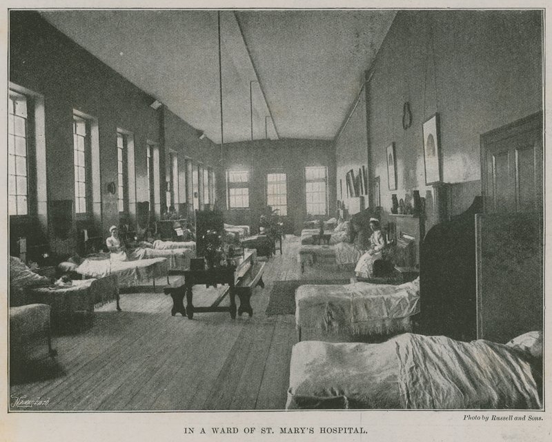 In einer Station des St. Marys Hospital, London von English Photographer