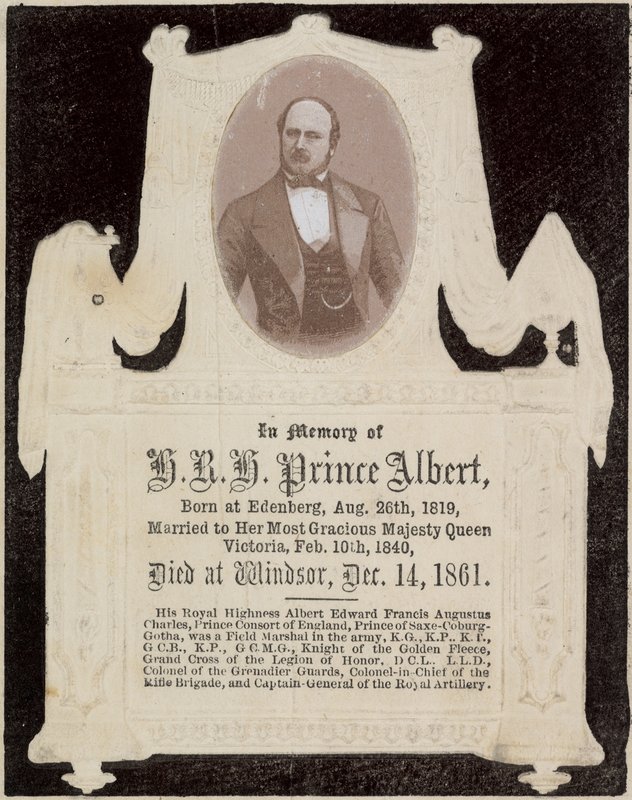 Zum Gedenken an Seine Königliche Hoheit Prinz Albert von English Photographer