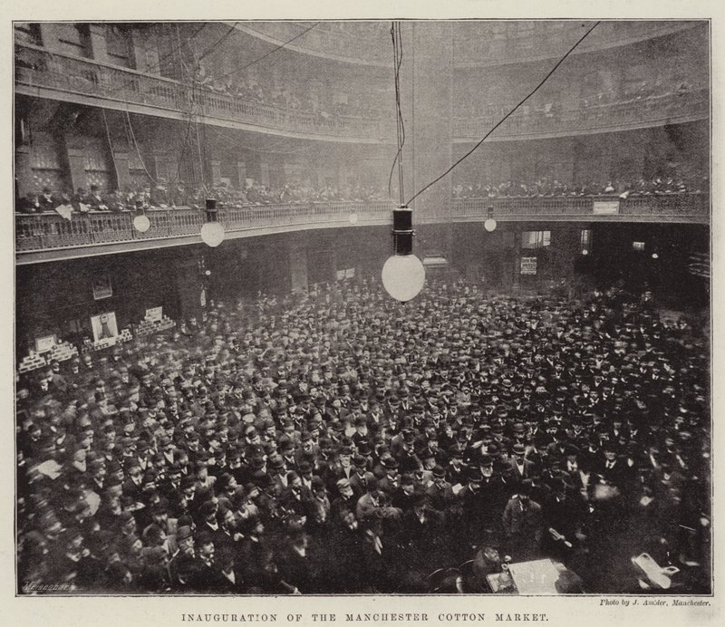 Einweihung des Baumwollmarktes in Manchester von English Photographer