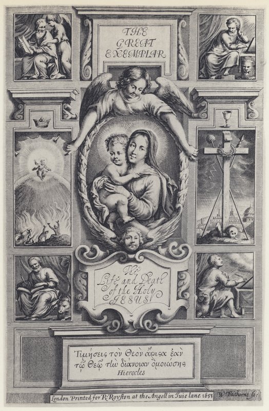 Jeremy Taylor, The Great Exemplar, J Flesher für R Royston 1653 von English Photographer