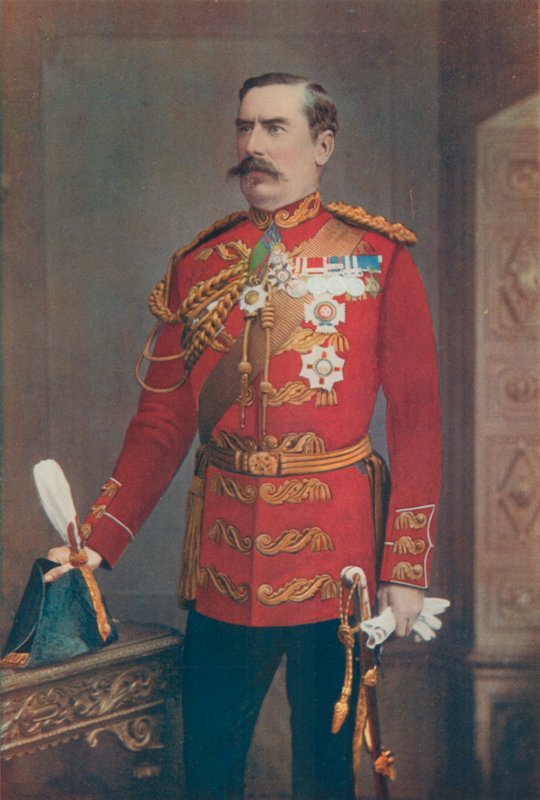 Generalleutnant Sir Baker Creed Russel, Kommandant des südlichen Distrikts von English Photographer