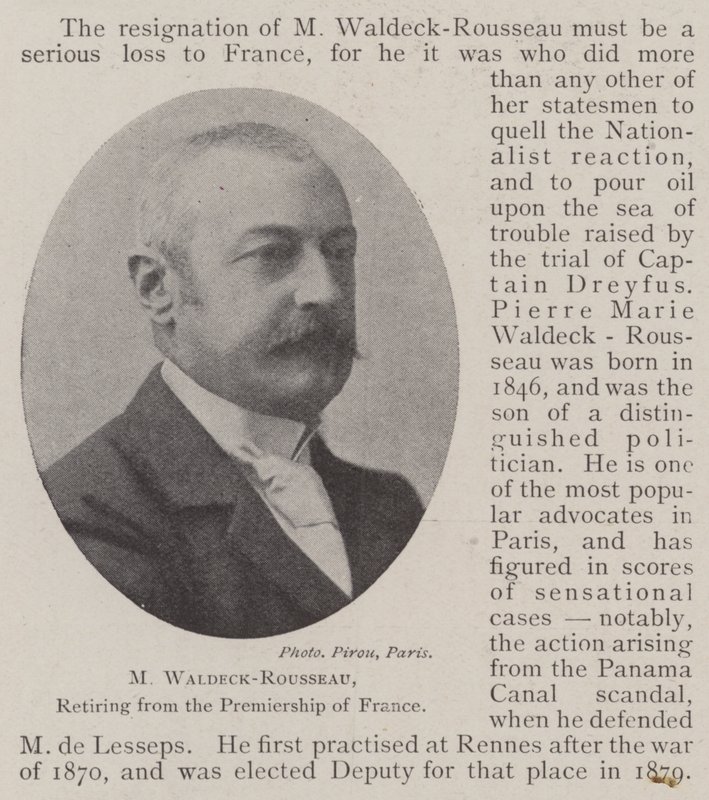 M. Waldeck-Rousseau, Rücktritt vom Amt des Premierministers von Frankreich von English Photographer