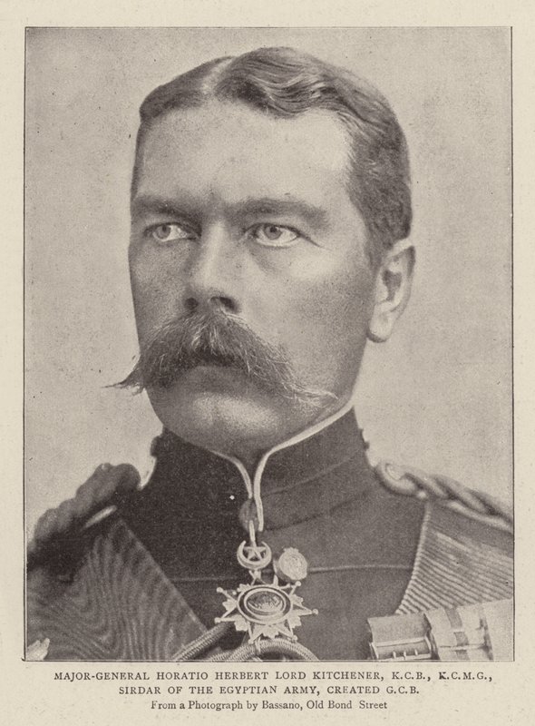 Generalmajor Horatio Herbert Lord Kitchener, KCB, KCMG, Sirdar der ägyptischen Armee, zum GCB ernannt von English Photographer