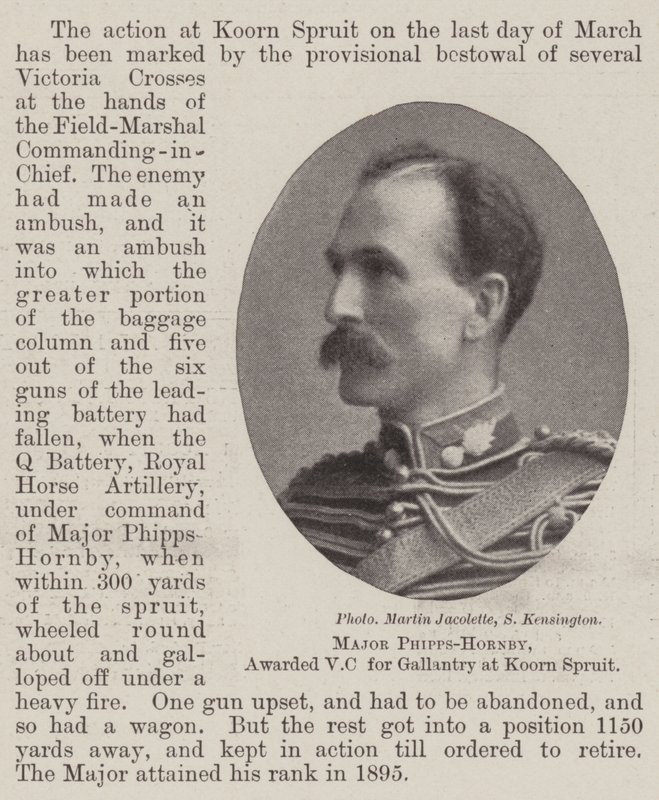 Major Phipps-Hornby, mit dem Victoria-Kreuz für Tapferkeit bei Koorn Spruit ausgezeichnet von English Photographer