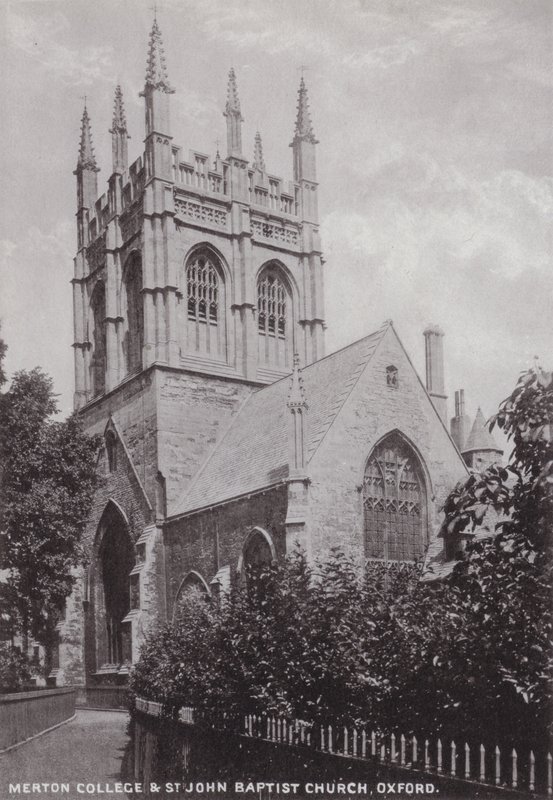 Merton College und St John Baptist Church, Oxford von English Photographer