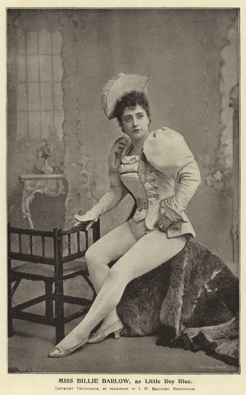 Miss Billie Barlow als Little Boy Blue von English Photographer