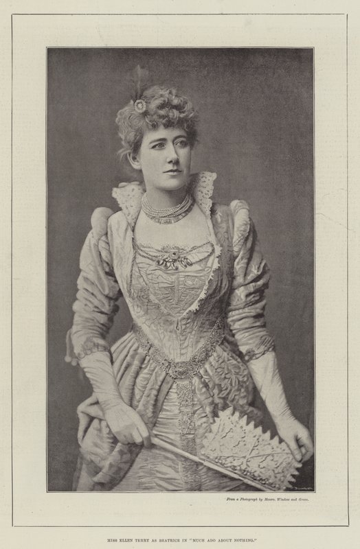 Miss Ellen Terry als Beatrice in Viel Lärm um nichts von English Photographer