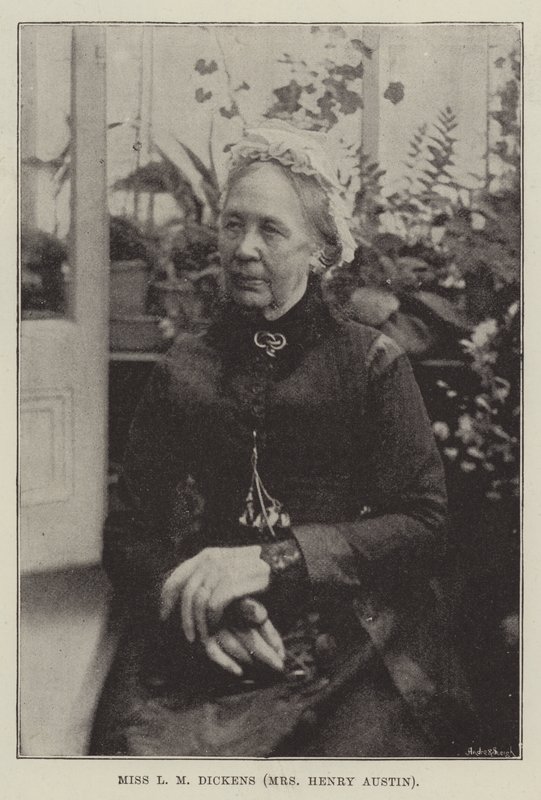 Miss L. M. Dickens (Mrs. Henry Austin) von English Photographer