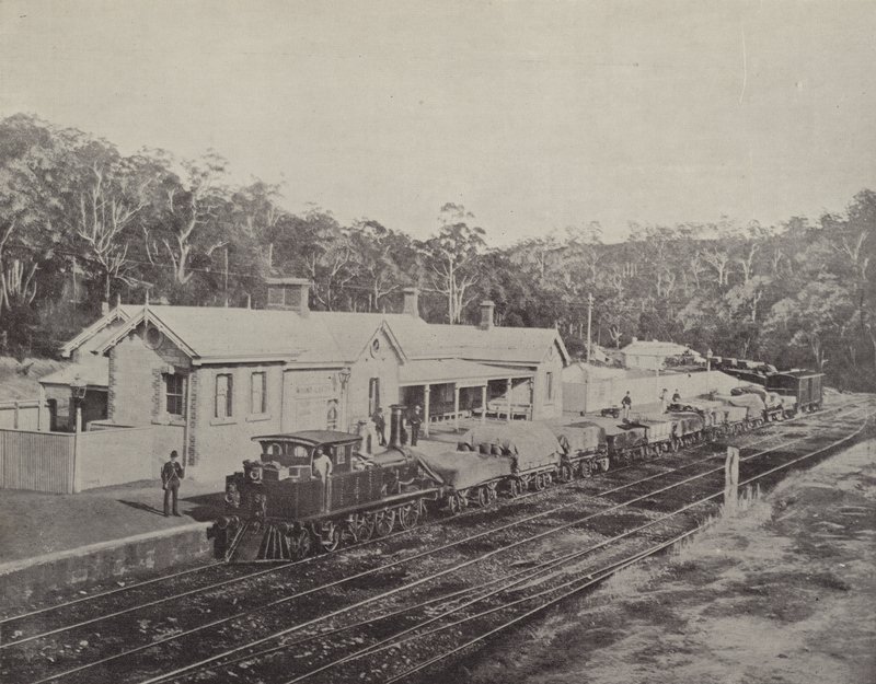Mount Lofty Bahnhof, Adelaide-Melbourne Eisenbahn von English Photographer