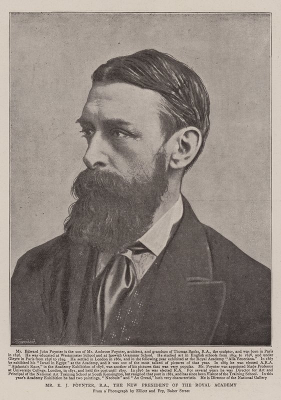 E J Poynter, RA, der neue Präsident der Royal Academy von English Photographer