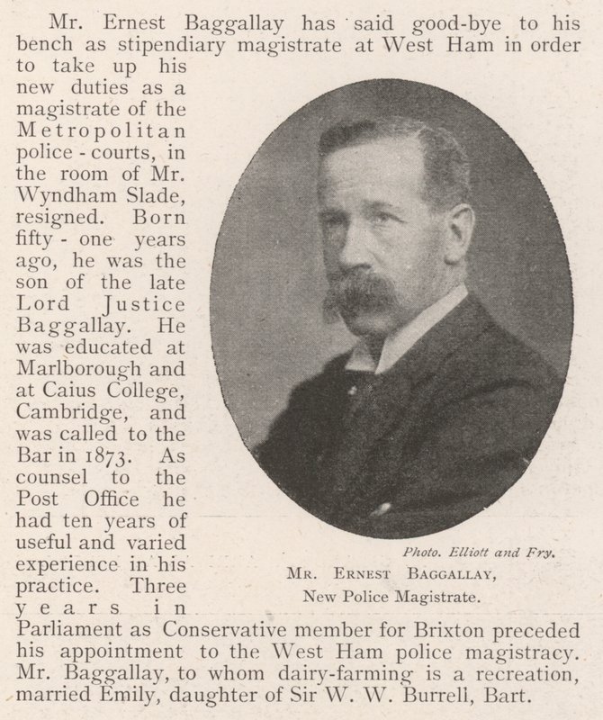 Mr. Ernest Baggallay, neuer Polizeimagistrat von English Photographer