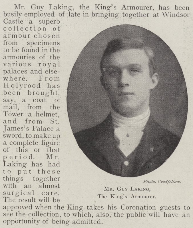 Mr Guy Laking, der Waffenschmied des Königs von English Photographer