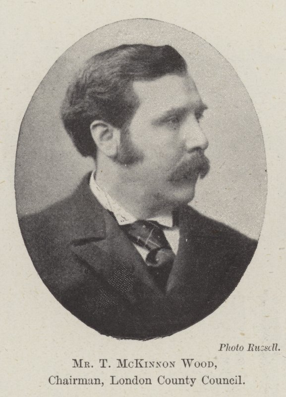 Herr T McKinnon Wood, Vorsitzender des Londoner Stadtrats von English Photographer