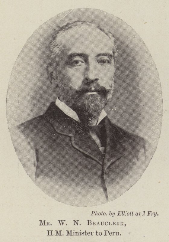 Herr W N Beauclerk, HM Minister in Peru von English Photographer