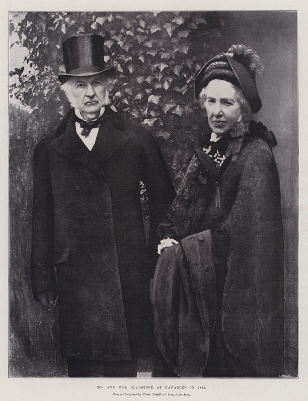 Mr und Mrs Gladstone in Hawarden im Jahr 1895 von English Photographer