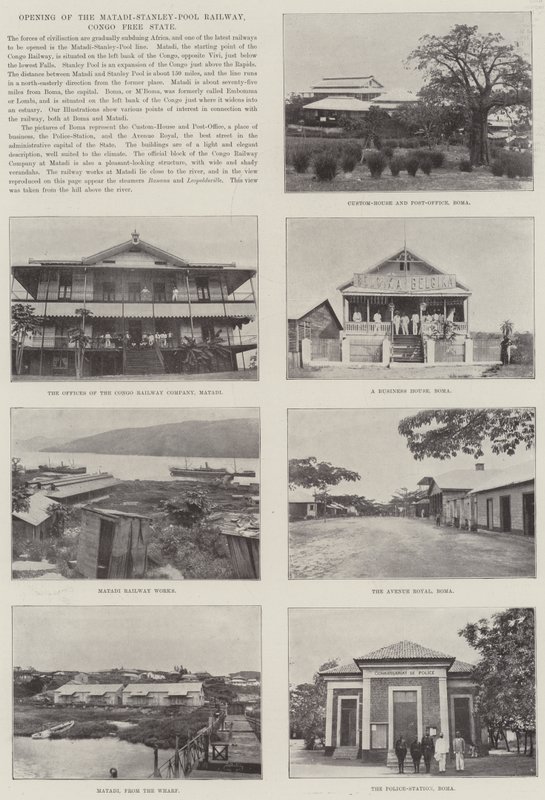 Eröffnung der Matadi-Stanley-Pool-Eisenbahn, Kongo-Freistaat von English Photographer