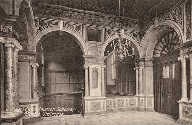 Oxford Examination Schools, Marmortreppe von English Photographer