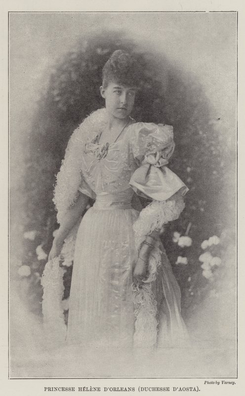 Prinzessin Helene von Orléans (Herzogin von Aosta) von English Photographer