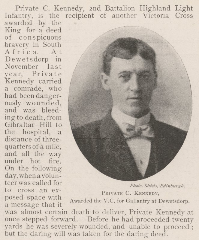 Private C. Kennedy, ausgezeichnet mit dem VC für Tapferkeit in Dewetsdorp von English Photographer