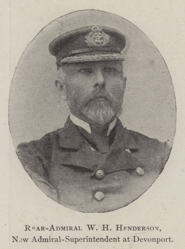 Konteradmiral W. H. Henderson, neuer Admiral-Superintendent in Devonport von English Photographer