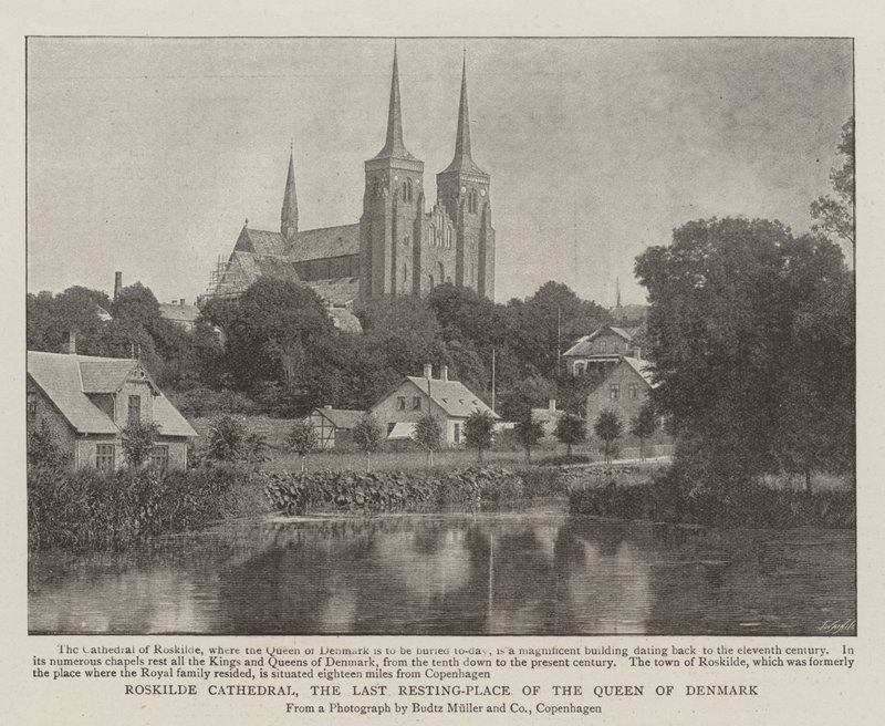 Der Dom von Roskilde, die letzte Ruhestätte der Königin von Dänemark von English Photographer