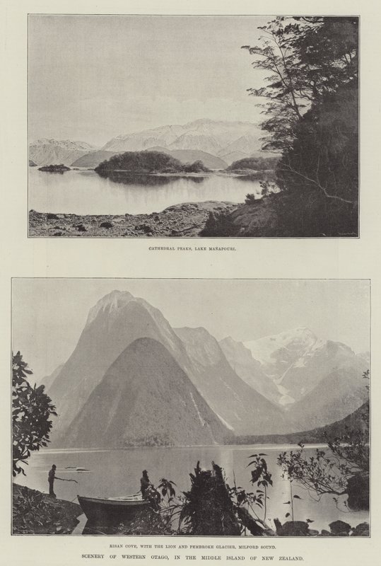 Landschaft von West-Otago, auf der Südinsel Neuseelands von English Photographer