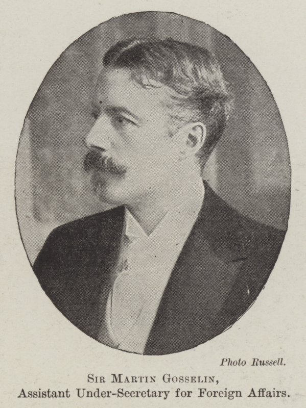 Sir Martin Gosselin, stellvertretender Unterstaatssekretär für auswärtige Angelegenheiten von English Photographer