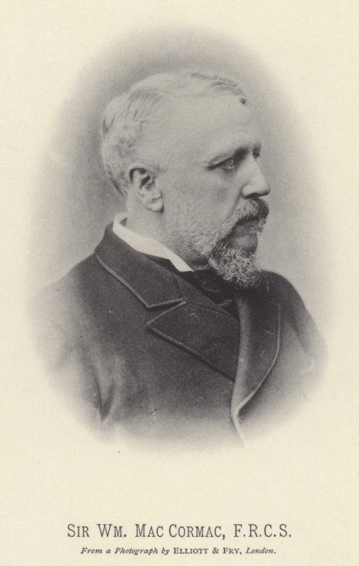 Sir William MacCormac, FRCS (s/w Foto) von English Photographer