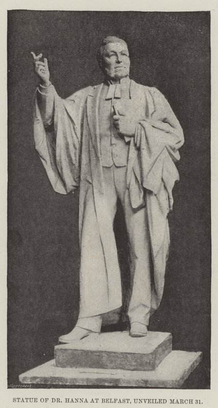 Statue von Dr. Hanna in Belfast, enthüllt am 31. März von English Photographer