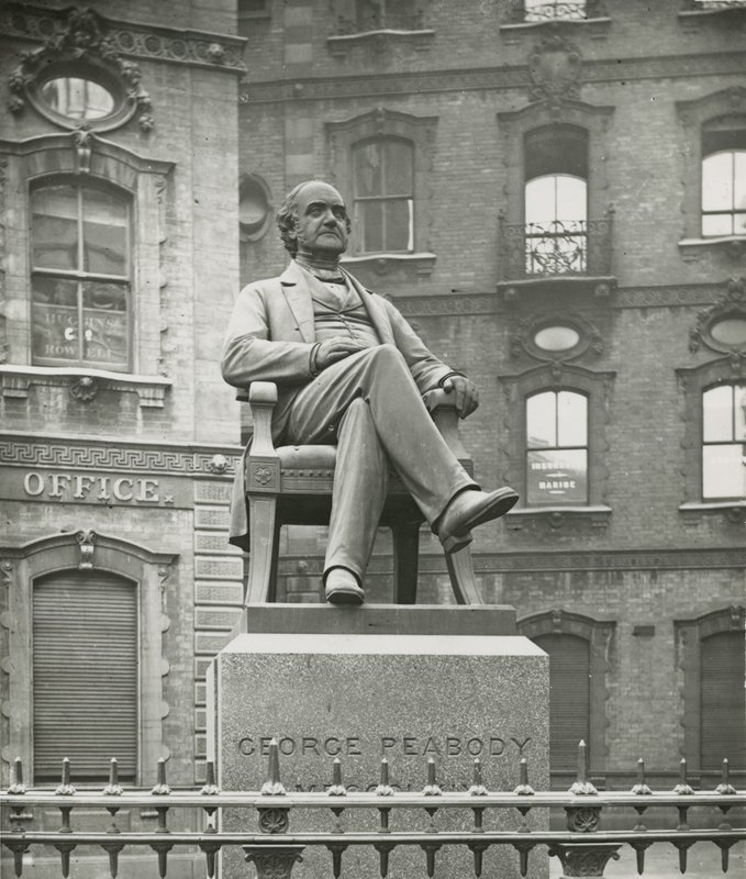 Statue von George Peabody von English Photographer