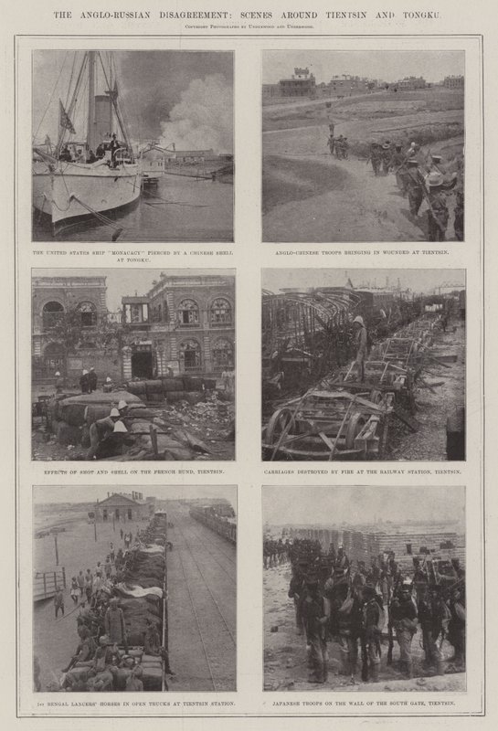 Der anglo-russische Konflikt, Szenen um Tientsin und Tongku von English Photographer