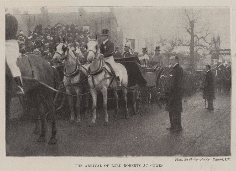 Die Ankunft von Lord Roberts in Cowes von English Photographer