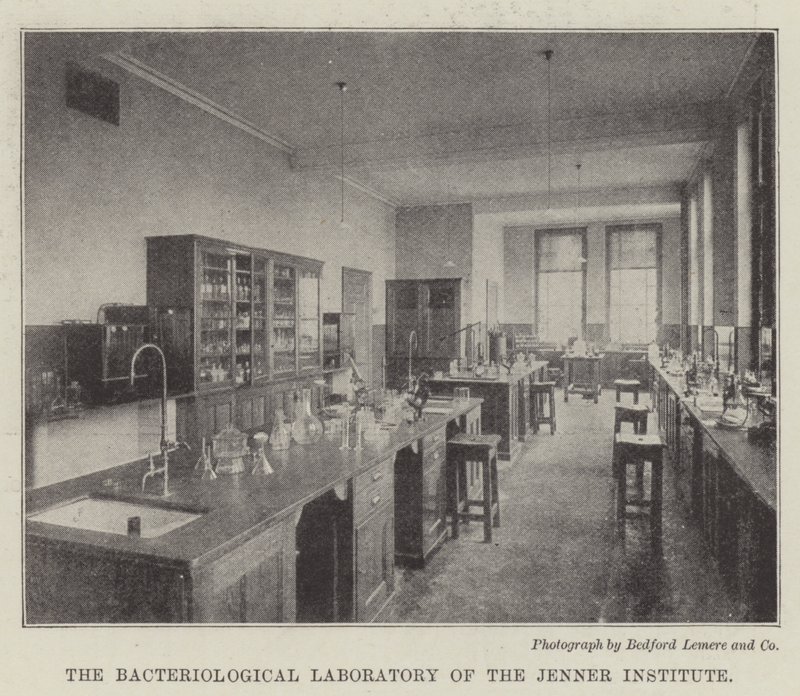 Das bakteriologische Labor des Jenner-Instituts von English Photographer