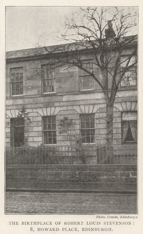 Der Geburtsort von Robert Louis Stevenson, 8, Howard Place, Edinburgh von English Photographer