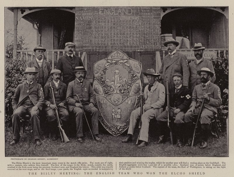 Das Bisley-Treffen, das englische Team, das den Elcho-Schild gewann von English Photographer