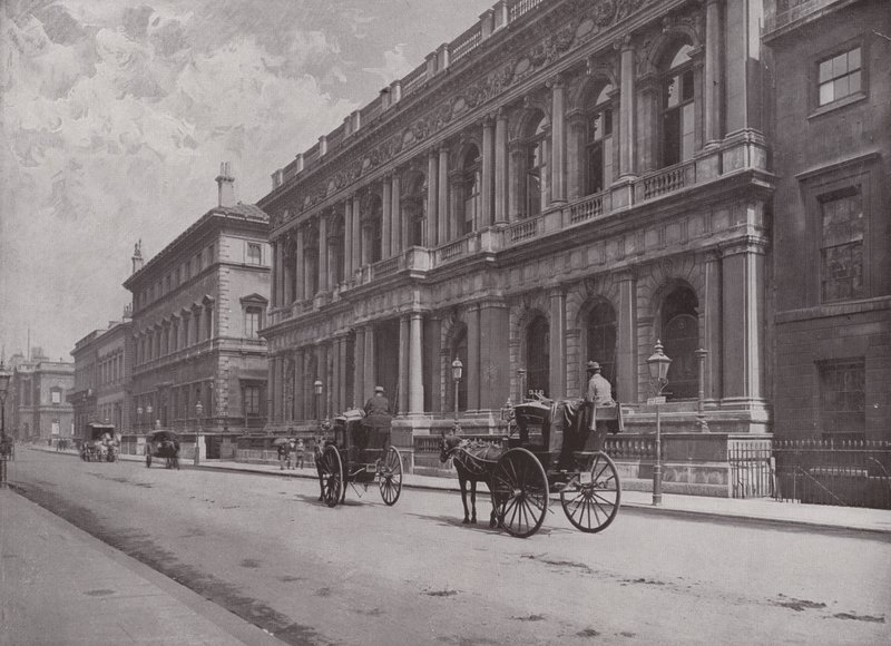 Die Carlton und Reform Clubs, Pall Mall von English Photographer