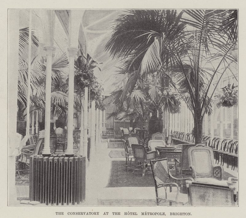 Das Konservatorium im Hotel Metropole, Brighton von English Photographer
