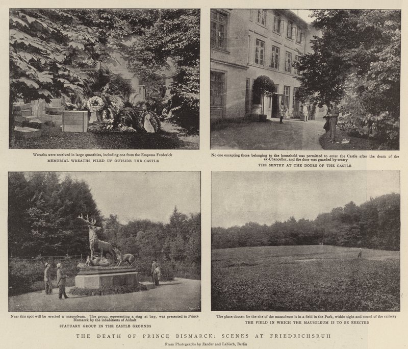 Der Tod von Fürst Bismarck, Szenen in Friedrichsruh von English Photographer