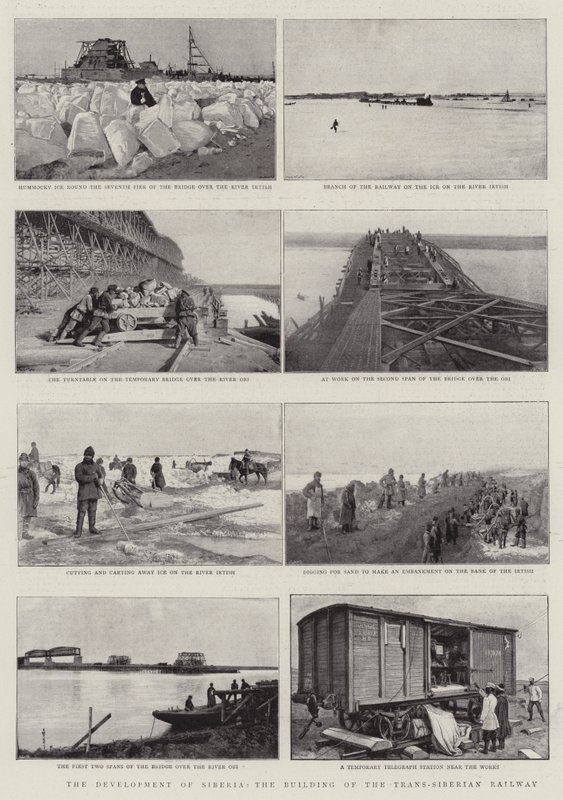 Die Entwicklung Sibiriens, der Bau der Transsibirischen Eisenbahn von English Photographer
