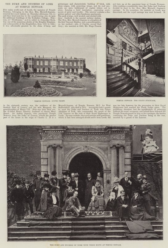 Der Herzog und die Herzogin von York in Temple Newsam von English Photographer