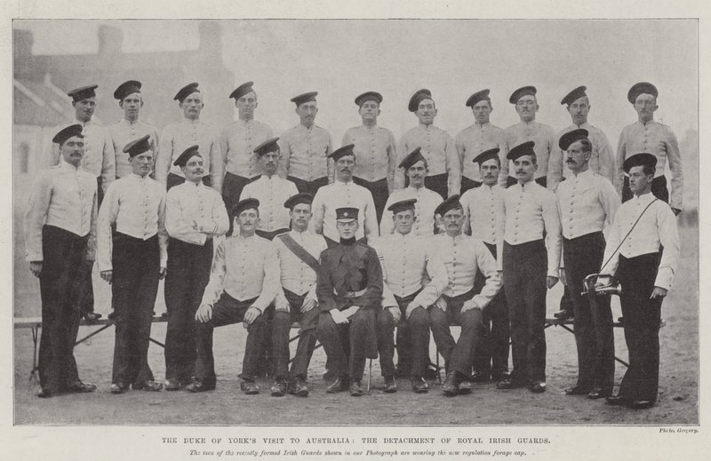 Der Besuch des Herzogs von York in Australien, das Detachment der Royal Irish Guards von English Photographer