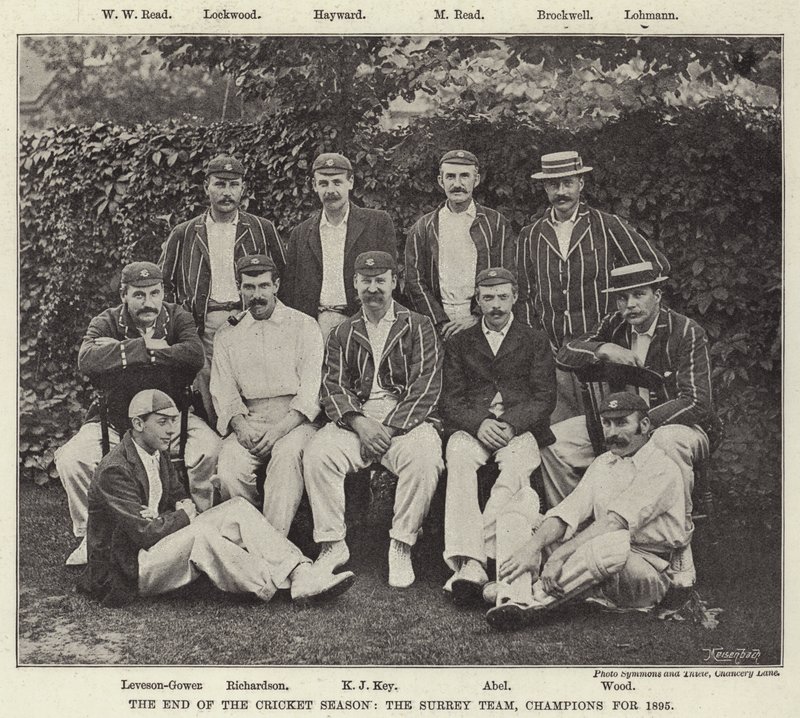 Das Ende der Cricket-Saison, das Surrey-Team, Meister von 1895 von English Photographer
