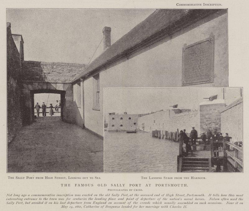 Der berühmte alte Sally Port in Portsmouth von English Photographer